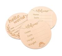 TOYANDONA 3pcs Baby Milestone Cards Set Newborn Announcement Signs Baby Photo Prop Cards Infant Growth Commemorative Signs Suitable for Showers and Photography