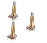 TOYANDONA 3pcs Banjo Long Shaft Potentiometer for Volume Control Durable Audio Potentiometer for Banjo Repair and Replacement Easy to Install Bk Long Handle Component