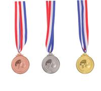 TOYANDONA 3pcs Basketball Medals Metal Sports Competition Awards for Students School Achievement Recognition Gold Silver Bronze
