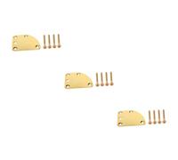 TOYANDONA 3pcs Bass Guitar Neck Plate Guitar Neck Connecting Board Triangle Lightweight for Easy Carry