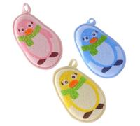TOYANDONA 3Pcs Bath Scrubbers Comfortable Exfoliating Body Shower Towels Cute Penguin Print Wear-Resistant Cleaning Tools for Newborns and Portable Lightweight