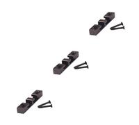 TOYANDONA 3pcs Black Bass String Retainer Guitar Hooks Zinc Alloy String Guides Wall Mount Accessory