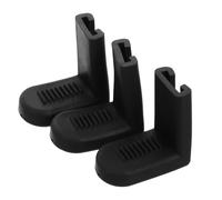 TOYANDONA 3pcs Black Rubber Snare Drum Hangers Anti-slip Drum Mounting Brackets Snare Clip Hooks Display Support for Stands and Marching Percussion