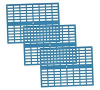 TOYANDONA 3pcs Blue Plastic Pet Foot Pads for Small Animal Cage Floor Mats 34x25x1cm Bunny Rabbit Hamster Guinea Pig Cage Accessories Nesting Wear-resistant Mat