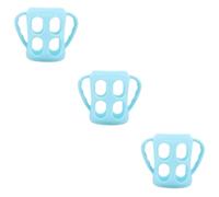 TOYANDONA 3pcs Bottle Grip Sleeve Silicone Easy-use Handle for Feeding Bottles Encourages Independent Drinking Lightweight Design Shower