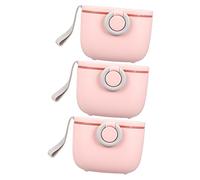 TOYANDONA 3pcs Box Large Capacity Storage Box for Nido Milk Powder Portable Formula Dispenser Spoon Airtight Watertight Seal