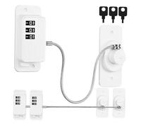 TOYANDONA 3pcs Boy Girl Safety Locks Window Restrictors Abs Self-Adhesive Window Guards for Home Use Sturdy Steel Wire Construction