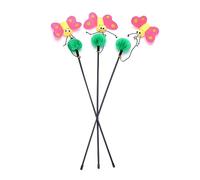 TOYANDONA 3pcs Cat Wand Interactive Teaser Stick for Cats Engaging Tool to Strengthen Bond Keep Pets Active present