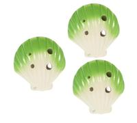 TOYANDONA 3pcs Ceramic Ocarina Wind Instrument Shell Design for Beginners Lightweight and Portable for Practice and Travel Producing Beautiful and Uniform Sound