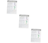 TOYANDONA 3pcs Clarinet Chord Chart for Beginners Coated Guide Essential Chord Reference for Clarinet Practice Aid Improve Your Skills Diagrams