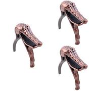 TOYANDONA 3pcs Classic Metal Capo for Acoustic Guitar Design Professional Tone Modified Clip