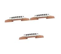TOYANDONA 3pcs Classical Guitar Replacement Bridge for Jazz Electric Guitars Smooth Saddle Tone and Playability for Musicians