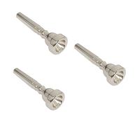 TOYANDONA 3pcs Copper Trumpet Mouthpiece Silver Plated Replacement for Trumpet High Register Performance Accessory for Optimal Sound Quality
