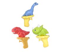 TOYANDONA 3pcs Dinosaur Water Shooter Set Summer Fun Water Fighting for High Grade Plastic for Beach Swimming and Birthday Parties