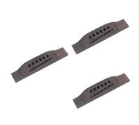 TOYANDONA 3pcs Diy Acoustic Guitar Bridge Saddle Through Vintage Look for Folk and Classical Guitars