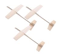 TOYANDONA 3pcs DIY Wooden Airplane Glider Kits Unfinished Paintable Wood Model for Stem Education Classroom Craft Birthday Party Supplies