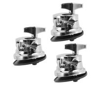 TOYANDONA 3pcs Drum Accessory Zinc Alloy Tom Leg Base Tom Drum Leg Bracket Drumming Supplies