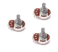 TOYANDONA 3pcs Easy Install Guitar Potentiometers A500k Guitar Potentiometer for Volume and Tone