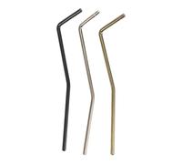 TOYANDONA 3pcs Electric Guitar Tremolo Arm Replacement Plug Whammy Bar with Broader Range Easy Installation for Various Guitar Models Live Studio Use Black Gold Chrome