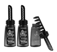 TOYANDONA 3pcs Empty Hair Gel Bottle Comb Hair Styling Gel Applicator Bottle for Men Refillable Wax