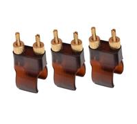 TOYANDONA 3pcs Erhu String Adjusters Fine Tuners Practical Brass and Abs Material Stable Timbre Universal Accessories for Erhu Flat Bar Qin Instrument Random Color