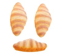 TOYANDONA 3pcs Fake Bread Realistic Faux Pastry Decor Simulation Food Model for Bakery Restaurant Kitchen Display Artificial Bread Prop