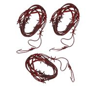 TOYANDONA 3pcs Fake Rusted Barbed Wire Halloween Props Realistic Outdoor Decorations for Haunted House Masquerade and Western Theme Parties for Eerie Ambiance