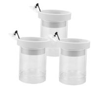 TOYANDONA 3pcs Fish Breeding Box White Small Aquarium Floating Incubator Separator Box Suction Cup for Betta Shrimp Fry