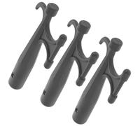 TOYANDONA 3pcs Floating Nylon Boat Hook for Inflatable Boats and Kayaks, High Compatibility Docking Tool for Lifeboat Deployment and Marine Boating Gear Setups, Black Marine Accessory