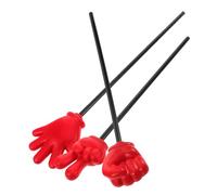 TOYANDONA 3pcs Foam Finger Pointer Sticks for Classroom Teaching and Holiday Party Games Lightweight Handheld Mini Pointers for Teachers and Red Scissors Fist Palm for Interactive Reading