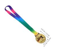 TOYANDONA 3pcs Gold Baseball Award Medals with Neck Ribbon Sports Winner Prizes for Engraved Metal Medals for Tournaments Competitions Gaming Events Party Favors