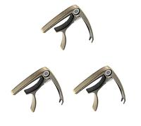 TOYANDONA 3pcs Guitar Capo for Acoustic and Electric Guitars Metal Clamp High Elastic Spring for Beginners and Professionals Suitable String Instruments