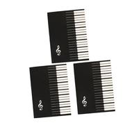 TOYANDONA 3pcs Guitar Music Book for Beginners Manuscript Music Writing Composition Notebook Portable Piano Staff Notebook