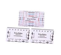 TOYANDONA 3pcs Guitar Neck Ruler Measuring Tool for String Distance Neck Flatness Essential Instrument Maintenance Tool for Musicians Luthiers