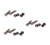 TOYANDONA 3pcs Guitar Parts Bolts and Screws Neck Joint Bushings for Electric Guitar Screws