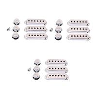 TOYANDONA 3pcs Guitar Pickup Covers Replacement Set for Volume Tone Control Knob Tips Guitar Parts and Accessories Electric Guitar Model