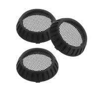 TOYANDONA 3pcs Hair Dryer Back Cover Mesh Black Nylon Round Grille with Air Intake Vent for Salon and Daily Use