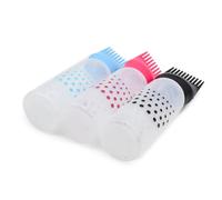 TOYANDONA 3pcs Hair Dye Bottles for Applying Hair Color with Comb Plastic Refillable Shampoo Bottles Featuring No Leakage Design in Salon