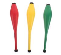 TOYANDONA 3pcs Juggling Clubs for Adults Lightweight Circus Juggling Sticks in Red Yellow Green Training Props for Acrobatic Shows Outdoor Activities and Skill Development