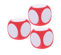 TOYANDONA 3pcs Jumbo Foam Blank Dice Dry Erase Writing Dice for Interactive Classroom Activities Fun Educational Tools for Family Games and Creative Learning