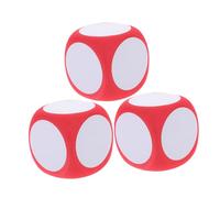TOYANDONA 3pcs Jumbo Foam Dice Dry Erase Blank Dice for Creative Classroom Activities Interactive Learning for Home Educational Use Versatile Teaching Tools