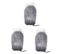 TOYANDONA 3pcs Karaoke Pop Filter for Dynamic Microphone Wind Cover Microphone Furry Windscreen Muff Wind Shield Cover