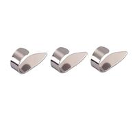 TOYANDONA 3pcs Lab Thumb Picks Ultra Thin Stainless Steel for Guitar Ukulele Professional Grade
