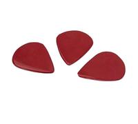TOYANDONA 3pcs Lightweight Thin Natural Stone Guitar Picks Red Colour 27 * 24 * 2mm Plectrum for Guitar and Banjo Suitable for Most