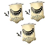 TOYANDONA 3pcs Metal Mandolin Tailpiece Mandolin Parts Essential Accessories Arch Top Design String