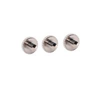 TOYANDONA 3pcs Metal Trumpet Slide Finger Ring Screws Brass Instrument Replacement Repair Accessories Silver