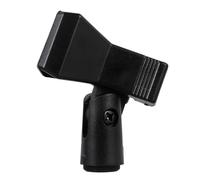 TOYANDONA 3pcs Microphone Clip Holder with 3/8 Inch Adapter and 5/8 Inch Hole Black Plastic Alloy Labor-saving Spring Clamp Supports 180° Adjustment for Microphones