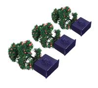 TOYANDONA 3pcs Miniature Artificial Fruit Trees Realistic Faux Potted Plants for Dollhouse Decor Tiny Indoor Bonsai with Lifelike Details Compact Mini Plant Accessories for Model Displays