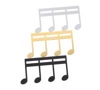 TOYANDONA 3pcs Music Score Clip Piano Music Holder Score Holder for Display Silver Black Gold