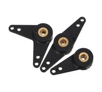 TOYANDONA 3pcs Nylon and Copper Rudder Arm Set for Rc Model Boats and Ships, Lightweight L-shape and Straight Steering Arms, Quick Installation, for Remote Control Boat Parts Upgrade and Rc